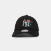 New Era Women's New York Yankees 'Rose Crossover' 9TWENTY Strapback Black/White -Fashion Clothing Store 01021641 YB012 default 0010