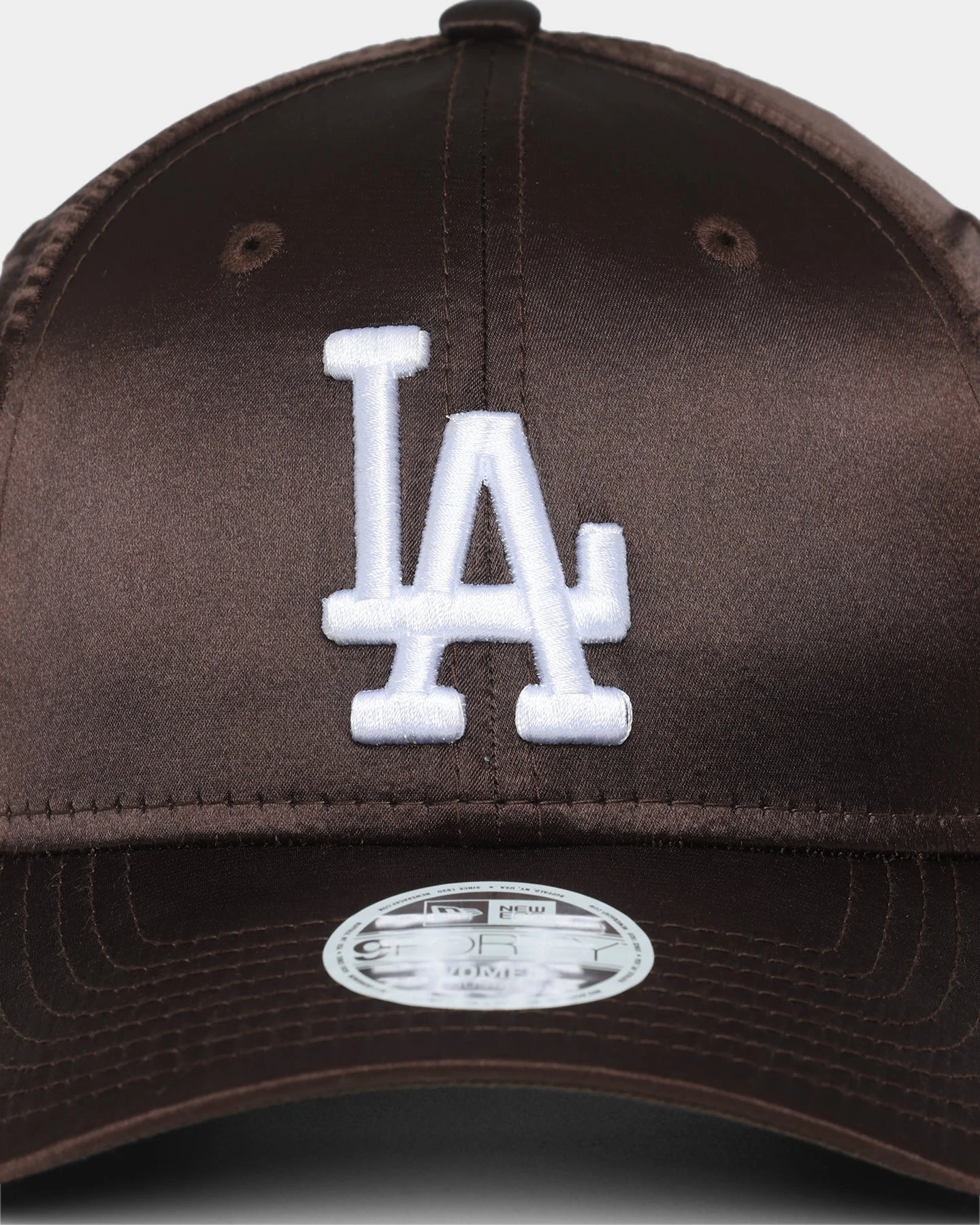 New Era Women's Los Angeles Dodgers 'Satin' 9FORTY Cloth Strapback Walnut 7 New Era Women's Los Angeles Dodgers 'Satin' 9FORTY Cloth Strapback Walnut - Image 5