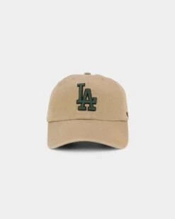 '47 BRAND 47 Brand Los Angeles Dodgers 'Croc Hunter' Clean Up Strapback Khaki/Dark Green