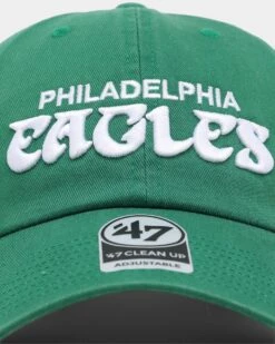 '47 BRAND 47 Brand Philadelphia Eagles 47 Clean Up Strapback Kelly Green -Fashion Clothing Store 01029263 YK037 default 0050