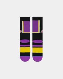 Stance Men's Los Angeles Lakers Shortcut 2 Socks Purple -Fashion Clothing Store 0190107367240 normal 0022