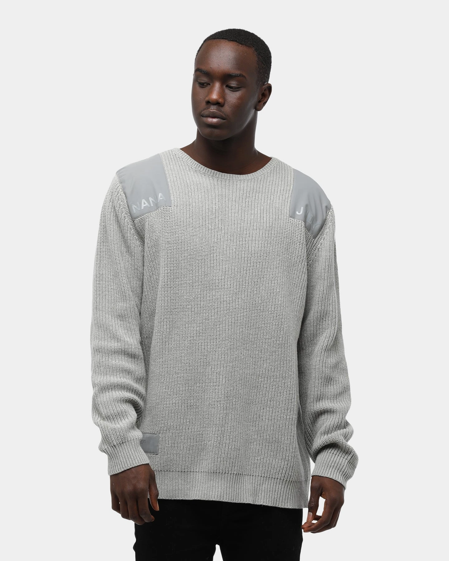 Nana Judy Men's Maison Logo Crew Grey 3 Nana Judy Men's Maison Logo Crew Grey