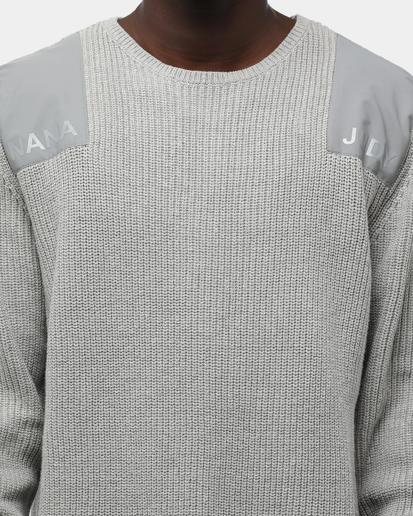 Nana Judy Men's Maison Logo Crew Grey 7 Nana Judy Men's Maison Logo Crew Grey - Image 5