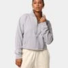 EN ES Women's All Class Cropped Sweat Grey Marle -Fashion Clothing Store 02027663 YQ163 womens 011