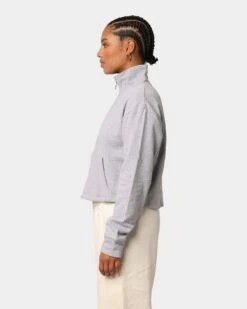 EN ES Women's All Class Cropped Sweat Grey Marle -Fashion Clothing Store 02027663 YQ163 womens 051