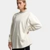 BEENTRILL Logo Rib Long Sleeve T-Shirt Off White -Fashion Clothing Store 02030270 YO007 womens 001