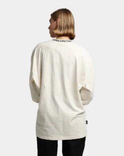 BEENTRILL Logo Rib Long Sleeve T-Shirt Off White 12 BEENTRILL Logo Rib Long Sleeve T-Shirt Off White -Fashion Clothing Store 02030270 YO007 womens 004