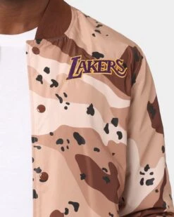 Mitchell & Ness Los Angeles Lakers Camo Ref Jacket Sand Camo -Fashion Clothing Store 02030446 YS138 mens 0030