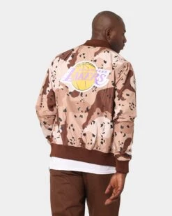 Mitchell & Ness Los Angeles Lakers Camo Ref Jacket Sand Camo -Fashion Clothing Store 02030446 YS138 mens 0070
