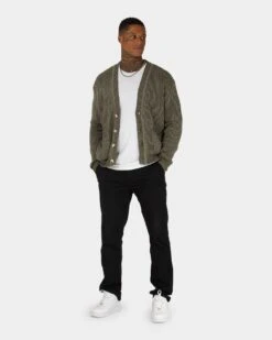 XXIII Cicero Knit Button Cardigan Army Green -Fashion Clothing Store 02031624 YA400 mens 00020 3a6aaa43 c83b 42f1 a62a d91e7299bc5e