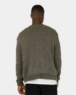 XXIII Cicero Knit Button Cardigan Army Green -Fashion Clothing Store 02031624 YA400 mens 00040 af116a4a 4854 4b78 b3fa 02962e3c1ced