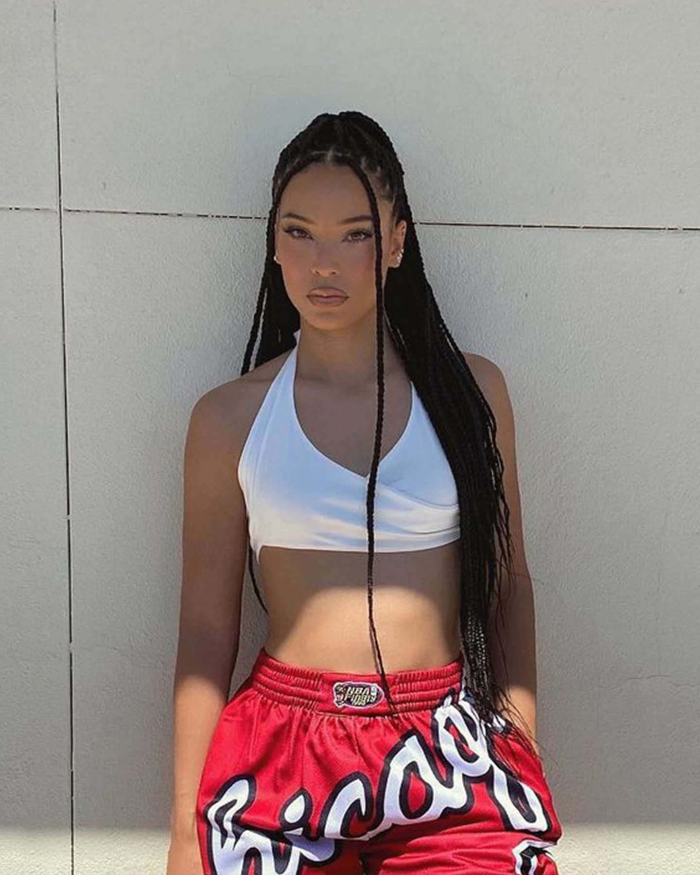 XXIII Women's Carve Wrap Halter Crop White 3 XXIII Women's Carve Wrap Halter Crop White