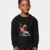 Lil Hommé Kid's Ament Vintage Crewneck Washed Black 2 Lil Hommé Kid's Ament Vintage Crewneck Washed Black -Fashion Clothing Store 02032400 YW607 default 0010