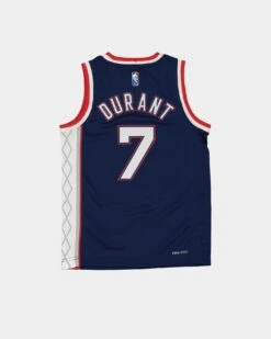 Nike Kids' Brooklyn Nets Kevin Durant #7 City Edition Swingman Jersey Midnight Navy -Fashion Clothing Store 02033129 YN303 default 0090