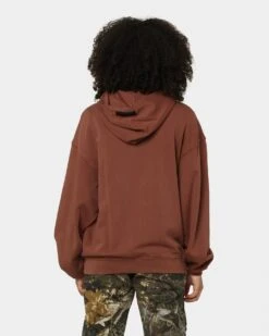 EN ES Origins Hoodie Washed Brown -Fashion Clothing Store 02033686 YW077 womens 0040