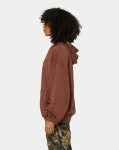 EN ES Origins Hoodie Washed Brown -Fashion Clothing Store 02033686 YW077 womens 0060