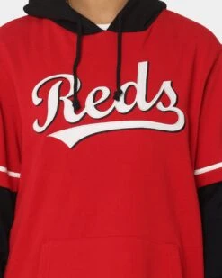 '47 BRAND 47 Brand Cincinnati Reds Shortstop Hoodie Red -Fashion Clothing Store 02034069 YR001 womens 0030