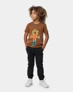 Honor The Gift Kids' Fall Spiritual Warfare T-Shirt Brown -Fashion Clothing Store 02034223 YX300 default 0030