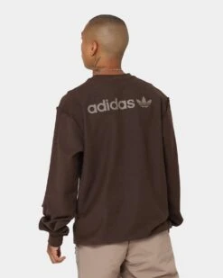 Adidas Loopback Crewneck Brown