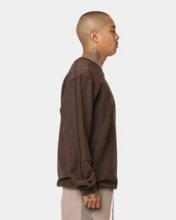 Adidas Loopback Crewneck Brown 15 Adidas Loopback Crewneck Brown -Fashion Clothing Store 02034445 YX300 mens 0060