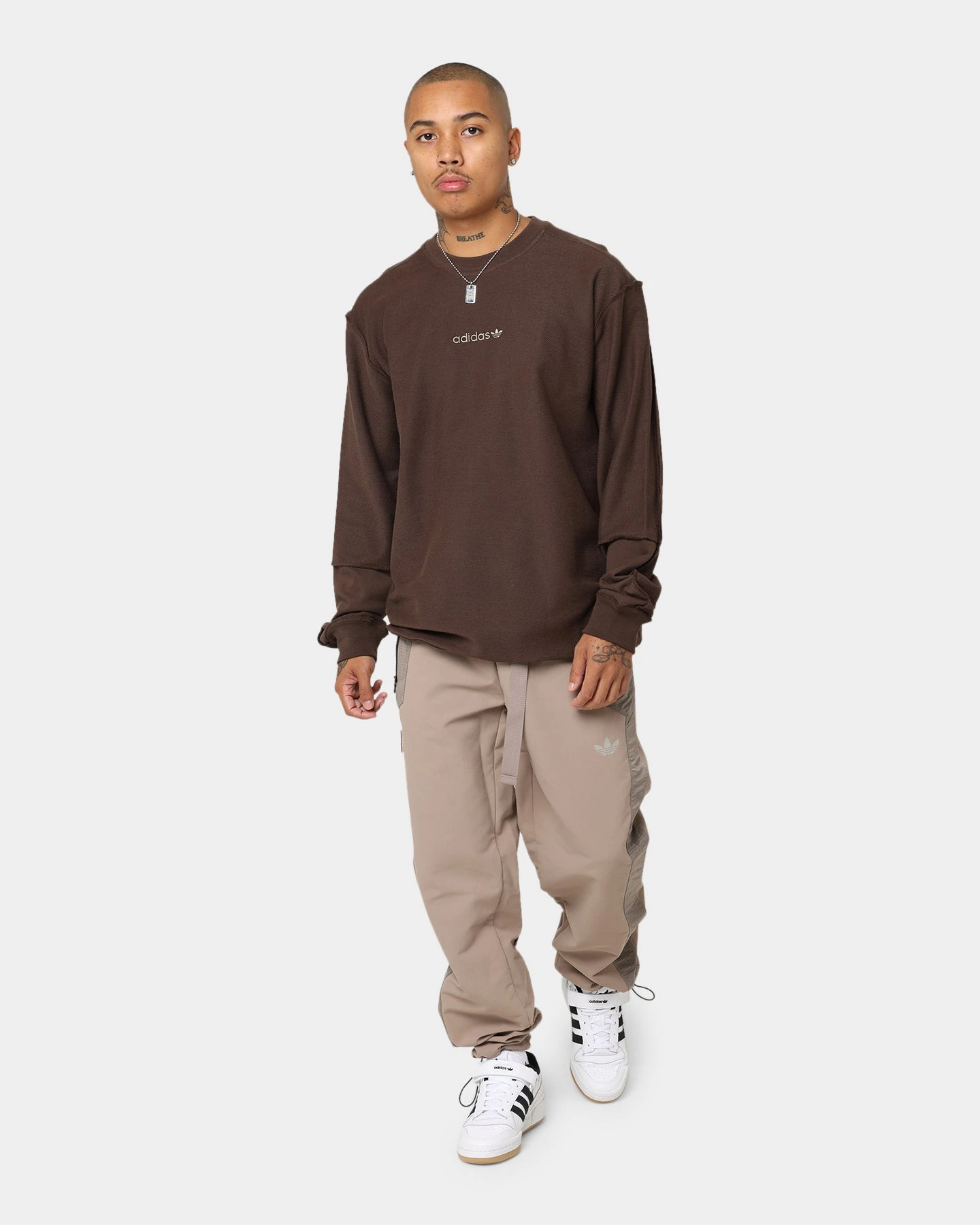 Adidas Loopback Crewneck Brown 10 Adidas Loopback Crewneck Brown - Image 8