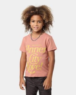 Honor The Gift Kids' Holiday Inner City Love T-Shirt Terra Cotta
