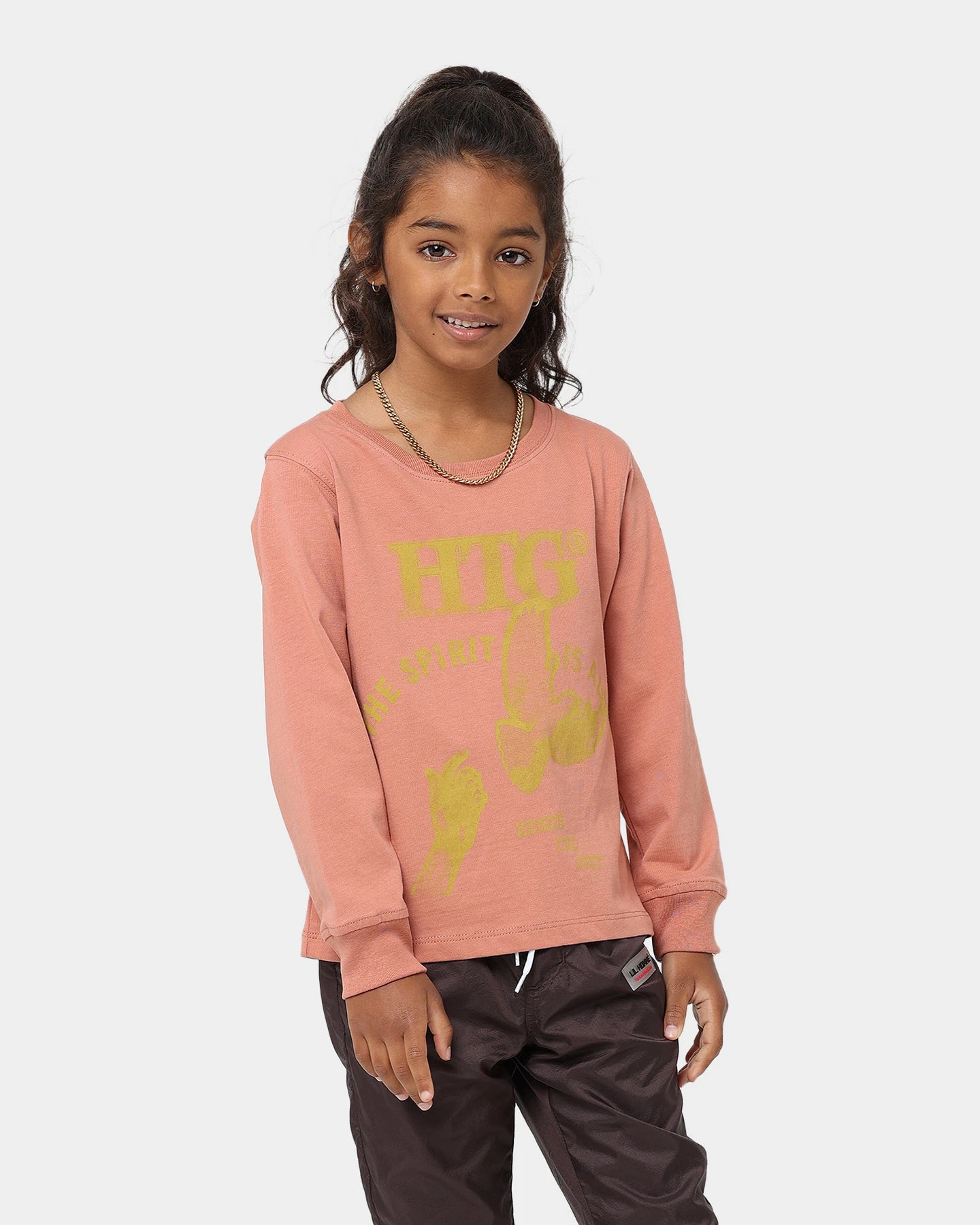 Honor The Gift Kids' Holiday Alive Long-Sleeve T-Shirt Terra Cotta 4 Honor The Gift Kids' Holiday Alive Long-Sleeve T-Shirt Terra Cotta - Image 2