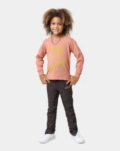 Honor The Gift Kids' Holiday Alive Long-Sleeve T-Shirt Terra Cotta 10 Honor The Gift Kids' Holiday Alive Long-Sleeve T-Shirt Terra Cotta -Fashion Clothing Store 02034933 YT858 default 0020