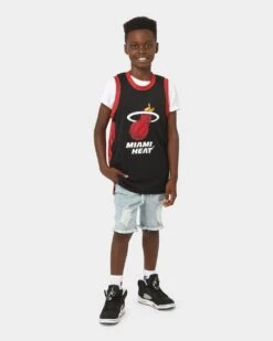 NBA Kids' Miami Heat Ally Oop Mesh Tank Black 9 NBA Kids' Miami Heat Ally Oop Mesh Tank Black -Fashion Clothing Store 02034941 YB001 default 0030