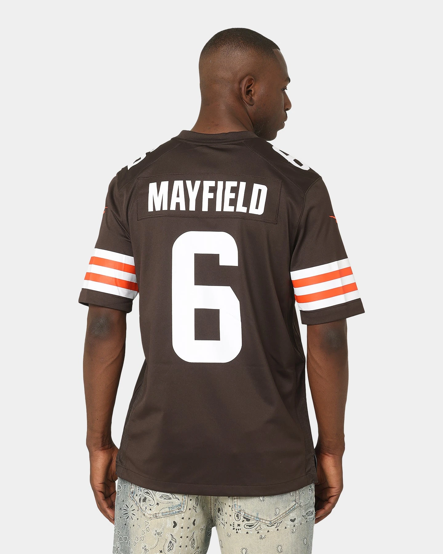 Nike Cleveland Browns Baker Mayfield #6 Game NFL Jersey Seal Brown 9 Nike Cleveland Browns Baker Mayfield #6 Game NFL Jersey Seal Brown - Image 7