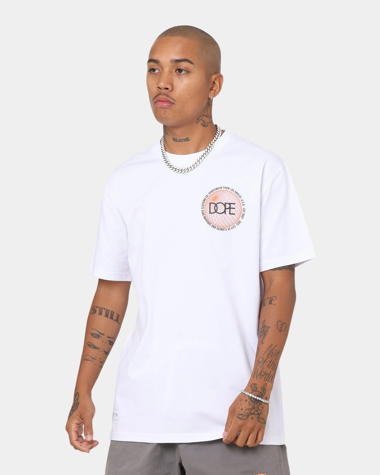 Dope City Of Lowers T-Shirt White/Rust 3 Dope City Of Lowers T-Shirt White/Rust