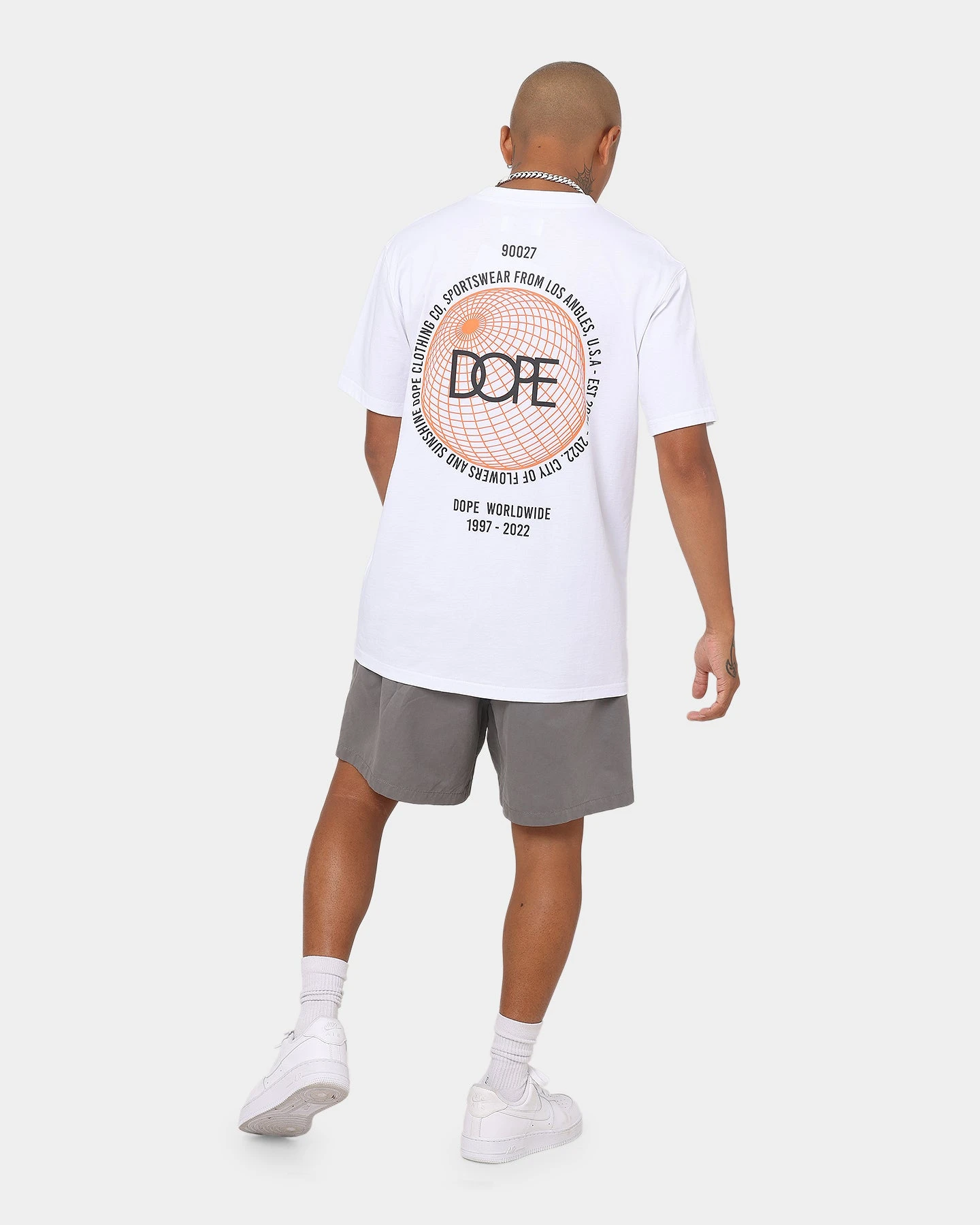 Dope City Of Lowers T-Shirt White/Rust 4 Dope City Of Lowers T-Shirt White/Rust - Image 2