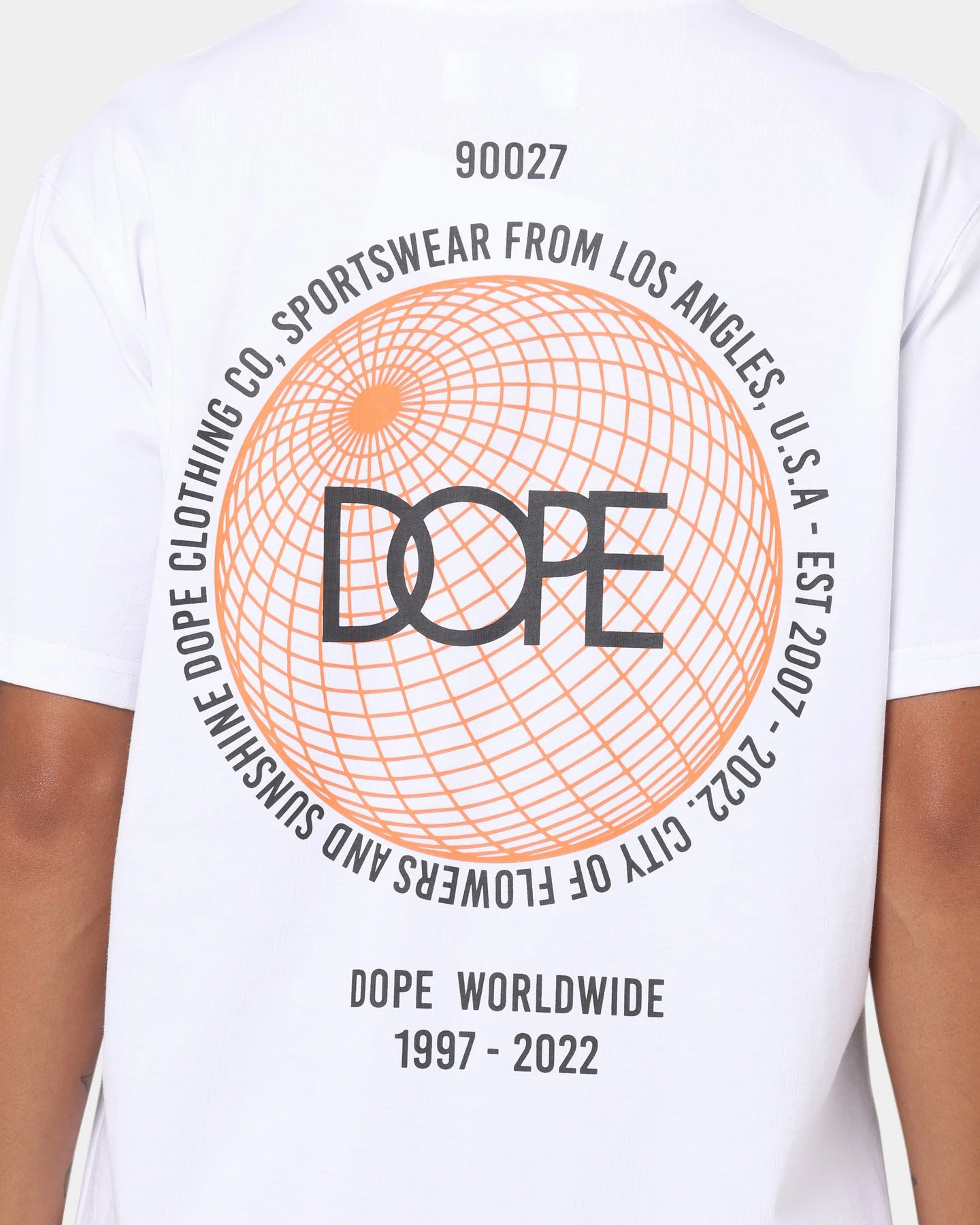 Dope City Of Lowers T-Shirt White/Rust 6 Dope City Of Lowers T-Shirt White/Rust - Image 4