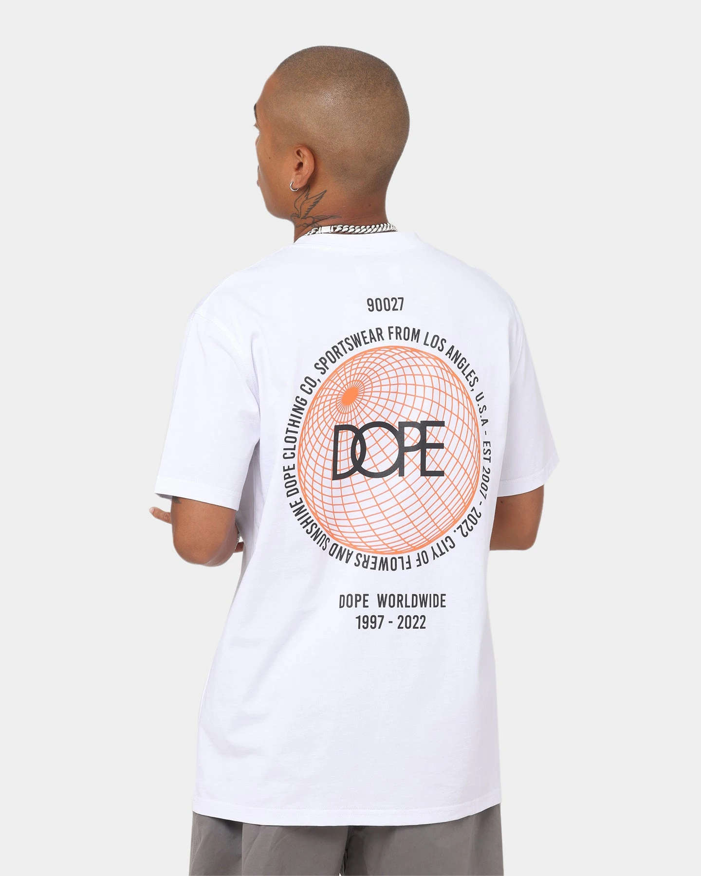 Dope City Of Lowers T-Shirt White/Rust 9 Dope City Of Lowers T-Shirt White/Rust - Image 7
