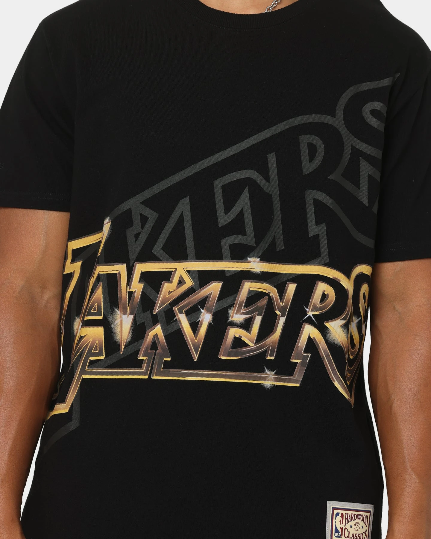 Mitchell & Ness Los Angeles Lakers Big Face 4.0 Short Sleeve T-Shirt Black 5 Mitchell & Ness Los Angeles Lakers Big Face 4.0 Short Sleeve T-Shirt Black - Image 3