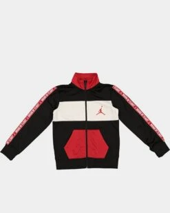 Jordan Kids' Jumpman Track Jacket Black/Gym Red -Fashion Clothing Store 02035674 YB1036 default 0080
