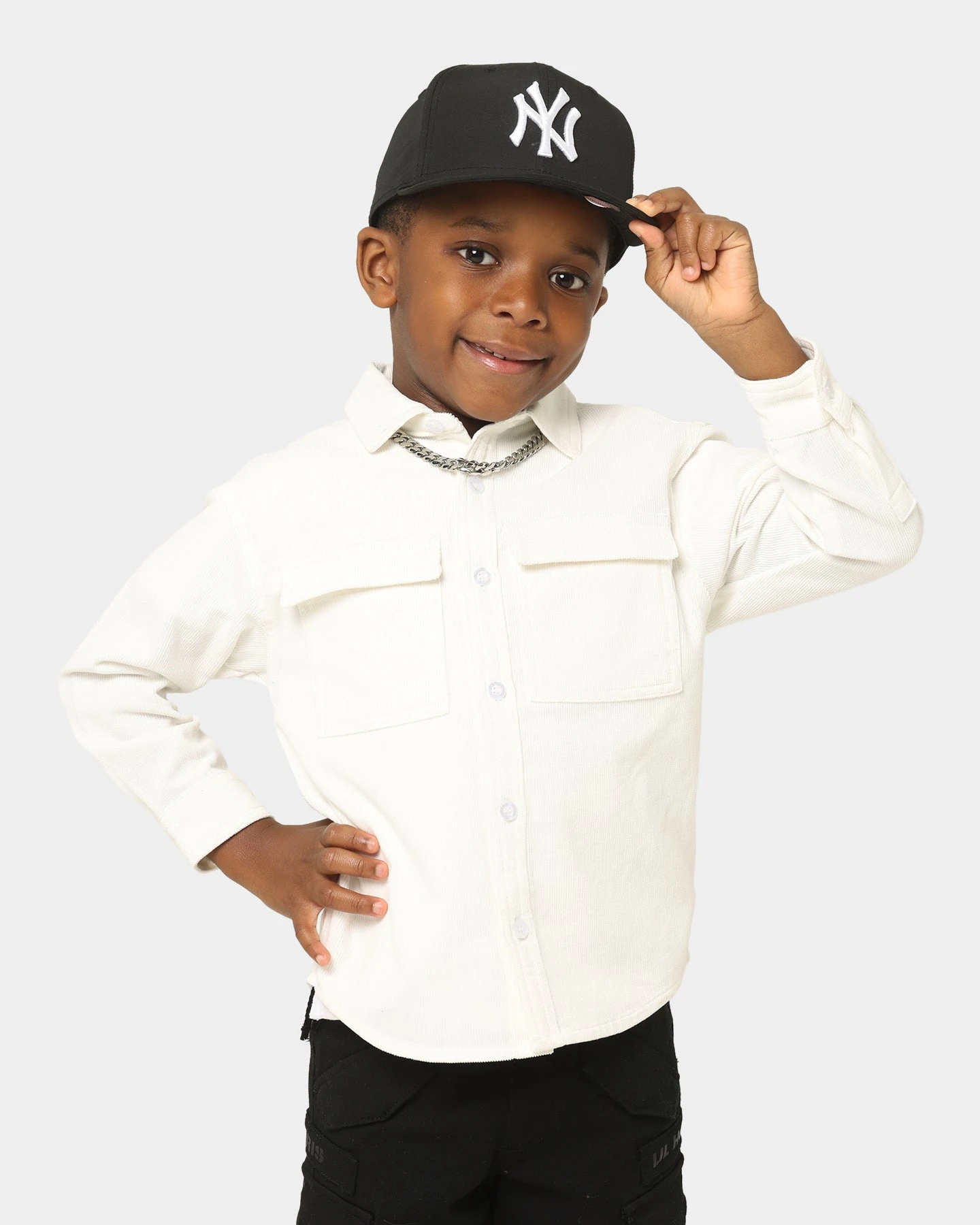 EN ES KIDS Kids' Style Long Sleeve Button Up Shirt Beige 3 EN ES KIDS Kids' Style Long Sleeve Button Up Shirt Beige