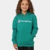 Champion Kids' Script Hoodie Lush Forest -Fashion Clothing Store 02035764 YL594 default 0010