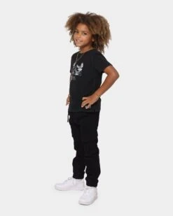 Lil Homme Kids' Dove Heaven Vintage T-Shirt Washed Black -Fashion Clothing Store 02035860 YW607 default 020