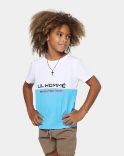 Lil Homme Kids' Revolution Wear Classic T-Shirt Baby Blue