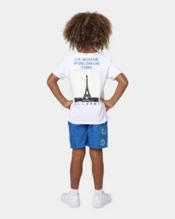 Lil Homme Kids' Worldwide T-Shirt Set White/Blue 15 Lil Homme Kids' Worldwide T-Shirt Set White/Blue -Fashion Clothing Store 02035876 YW132 default 0031
