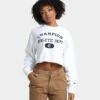 Champion Women's RB Archive Cropped Crewneck White 1 Champion Women's RB Archive Cropped Crewneck White -Fashion Clothing Store 02036373 YW100 womens 0010