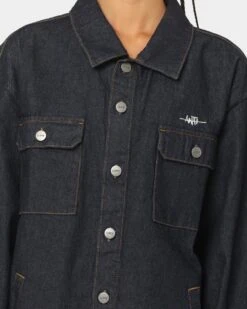 The Anti Order Oversized Denim Shirt Dark Indigo 14 The Anti Order Oversized Denim Shirt Dark Indigo -Fashion Clothing Store 02036417 YD033 womens 0030