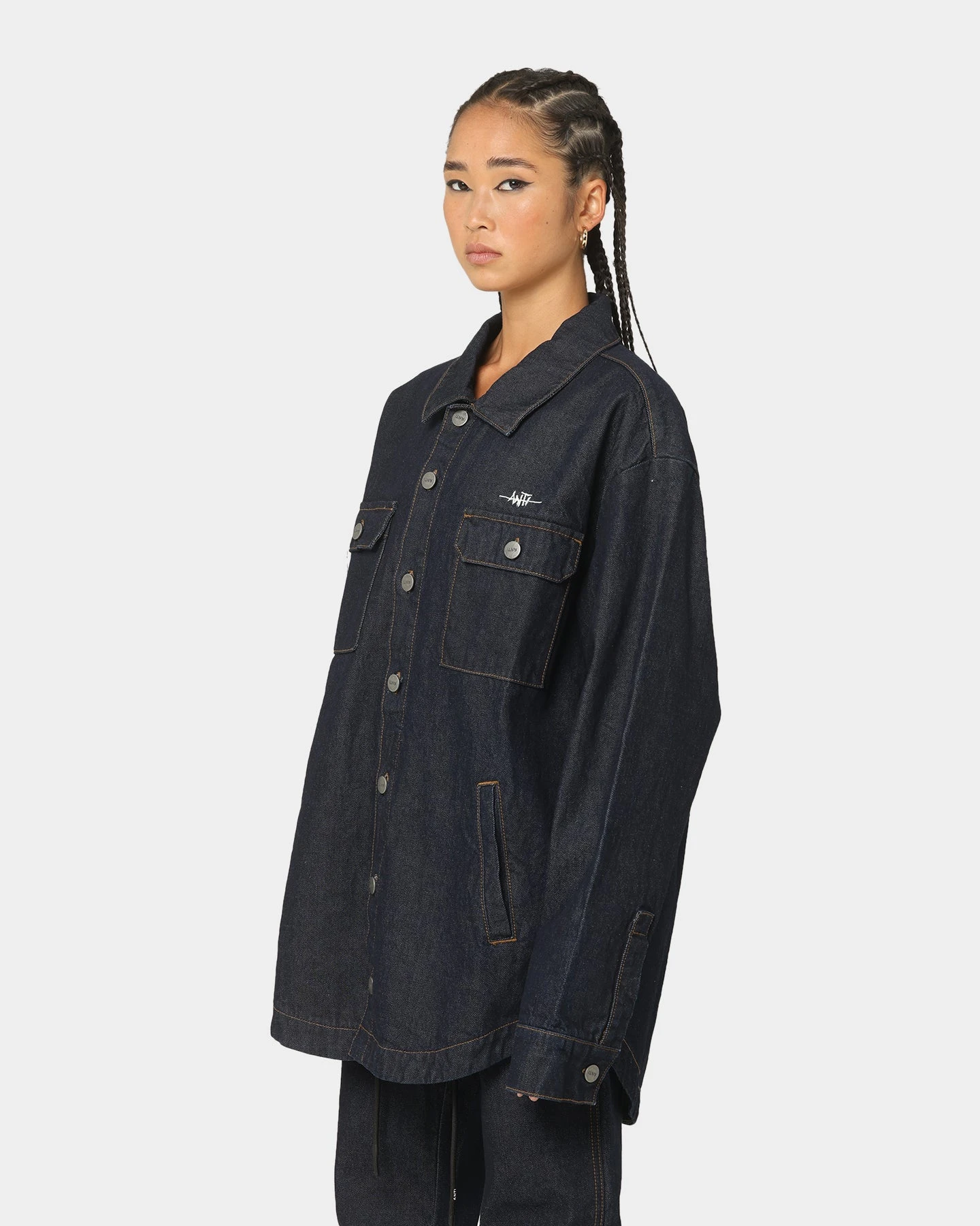 The Anti Order Oversized Denim Shirt Dark Indigo 9 The Anti Order Oversized Denim Shirt Dark Indigo - Image 7