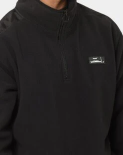 PYRA Polartec 1/4 Zip Jacket Black -Fashion Clothing Store 02036436 YB001 mens 00100