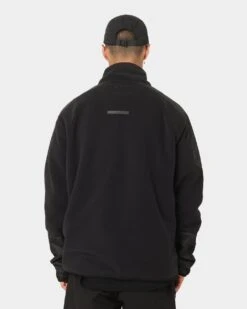 PYRA Polartec 1/4 Zip Jacket Black -Fashion Clothing Store 02036436 YB001 mens 0040