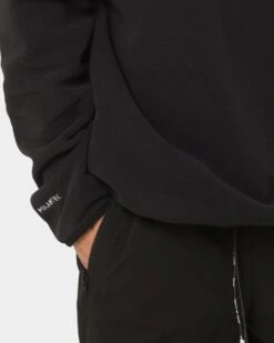 PYRA Polartec 1/4 Zip Jacket Black -Fashion Clothing Store 02036436 YB001 mens 0070