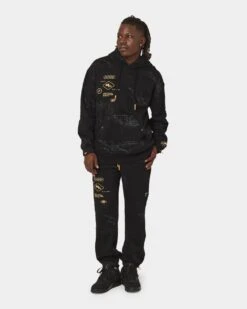 BEENTRILL Circuitry Hoodie Black -Fashion Clothing Store 02036824 YB001 mens 0030