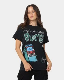 After School Special Milwaukee Bucks T-Shirt Black Wash
