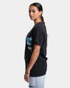 After School Special Charlotte Hornets Vintage T-Shirt Black Wash -Fashion Clothing Store 02037195 YB295 womens 0060